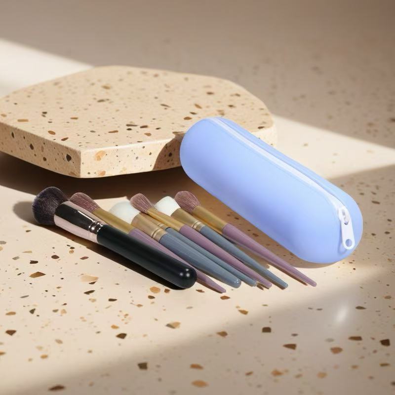 Silikon-Aufbewahrungsbeutel, Lippenstift-Kosmetik-Aufbewahrungstasche, große Schüler-Schreibwarenbox, wasserdichte Tasche