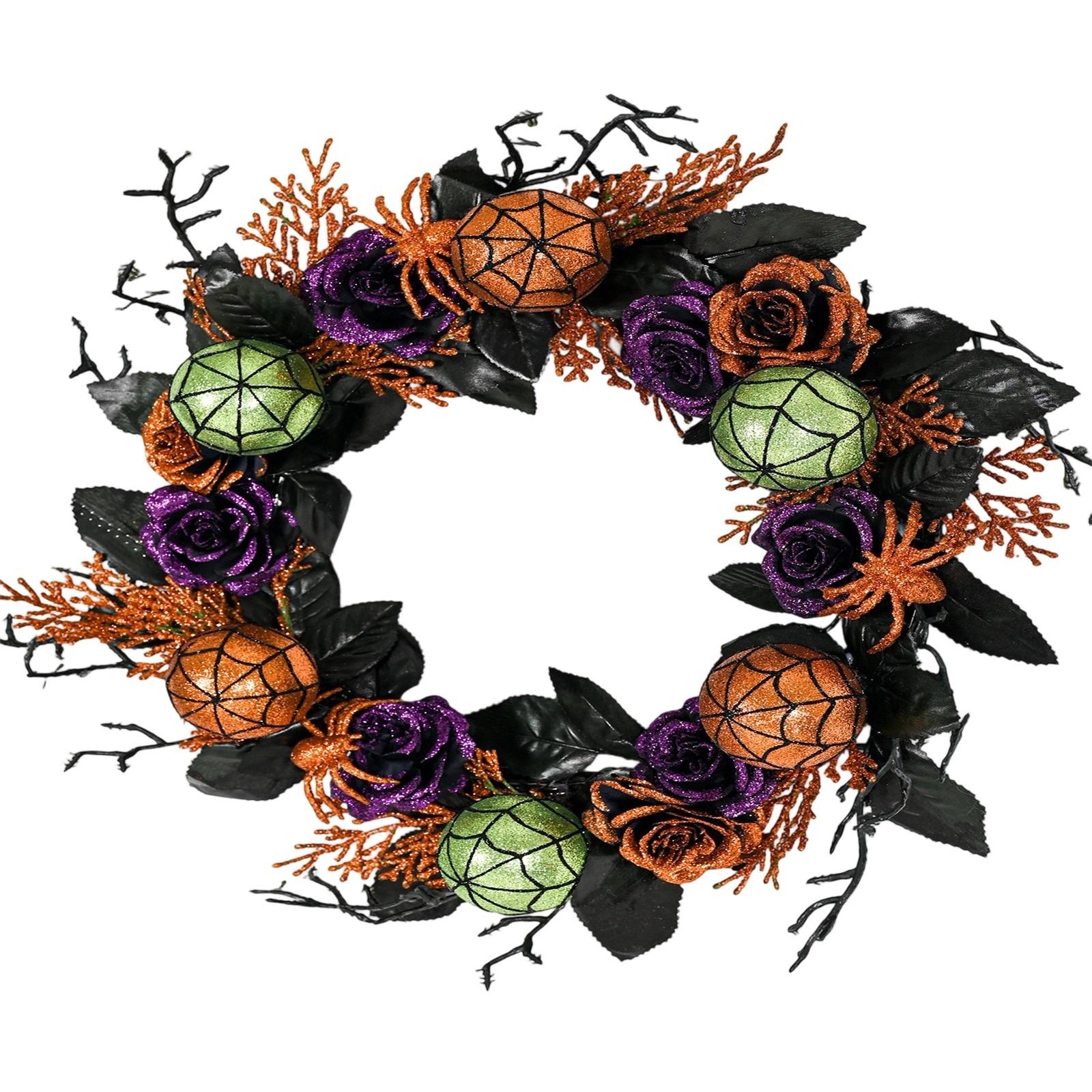 

Хэллоуин Венок Хэллоуин Украшения Подвеска Украшение для дома Украшение двери Фестиваль Спектра Череп Подвеска на дверь Трансграничный Новый One Size