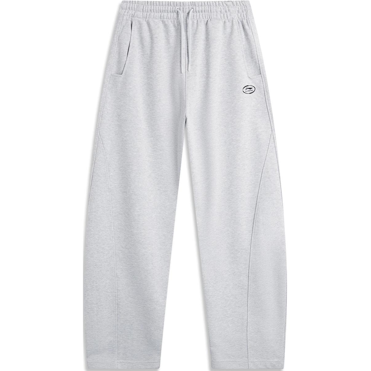 

Li Ning Серия Спортивный Стиль Однотонные Со средней посадкой На кулиске Удобные Дышащие Прямые Повседневные брюки Женские низы Цветочно-серый AKLU328-1 XXL