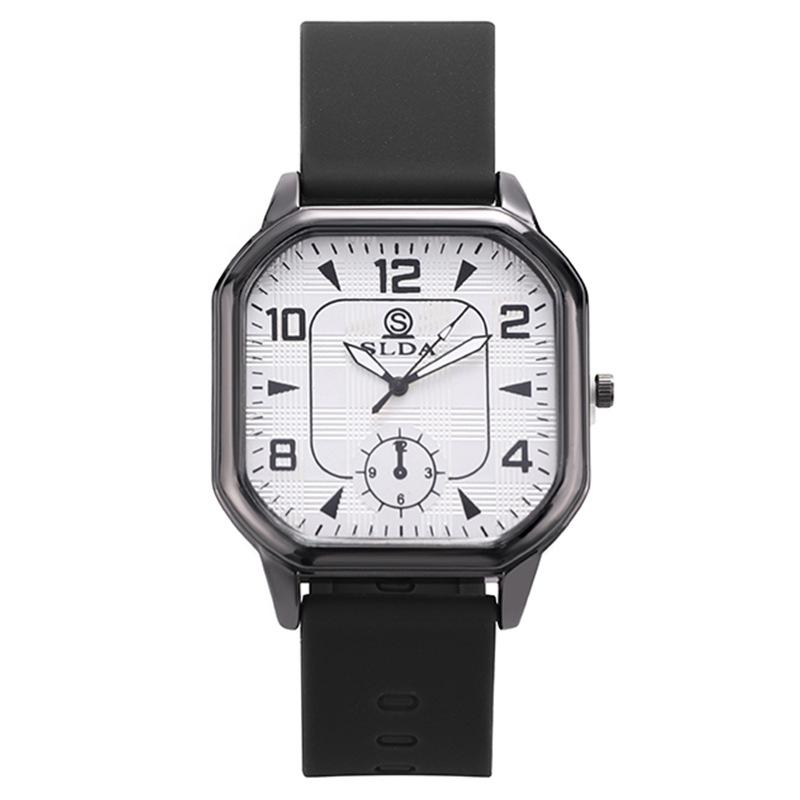 

Trendy Personality Men S Watch Vintage Belt Quartz Watch Men S Fashion Square Case Student Watch