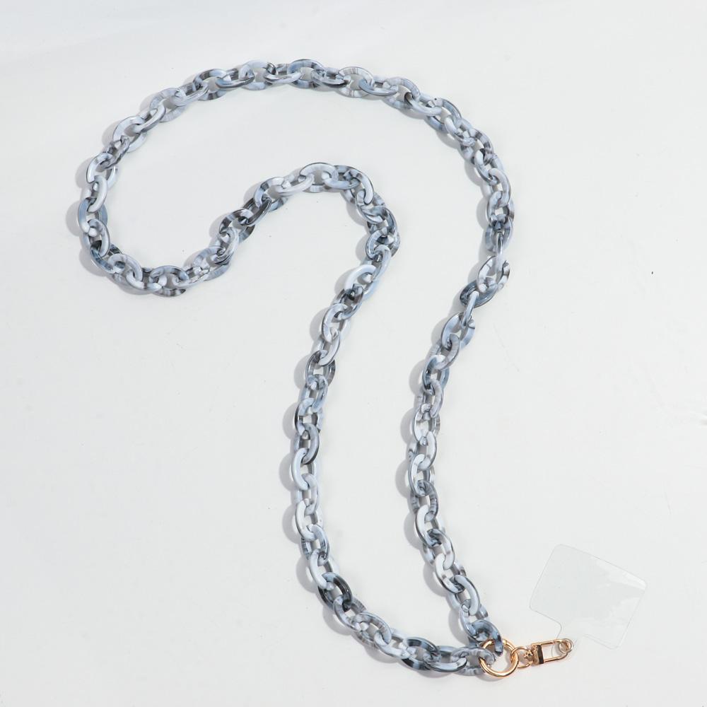 120cm Anti-Lost Colorful Acrylic Phone Chains for Women Portable Rope Neck Strap Cell Phone Chain Accessories Gifts Outdoor