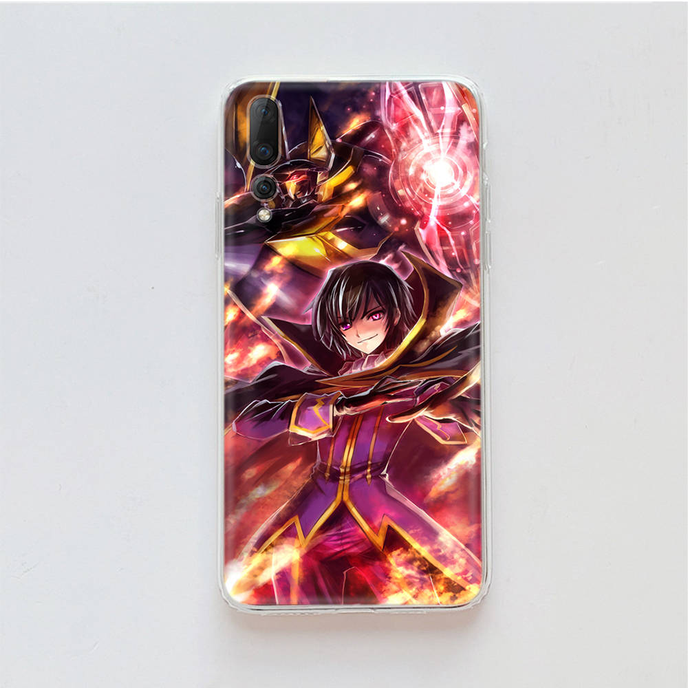 

Прозрачный чехол для Samsung A04 A14 A23 M33 M53 Realme 10 9 C35 C55 VIVO X80 Infinix Hot 30 Note 11 Tecno Spark 8P Pro W-60 Code Geass Realme C35