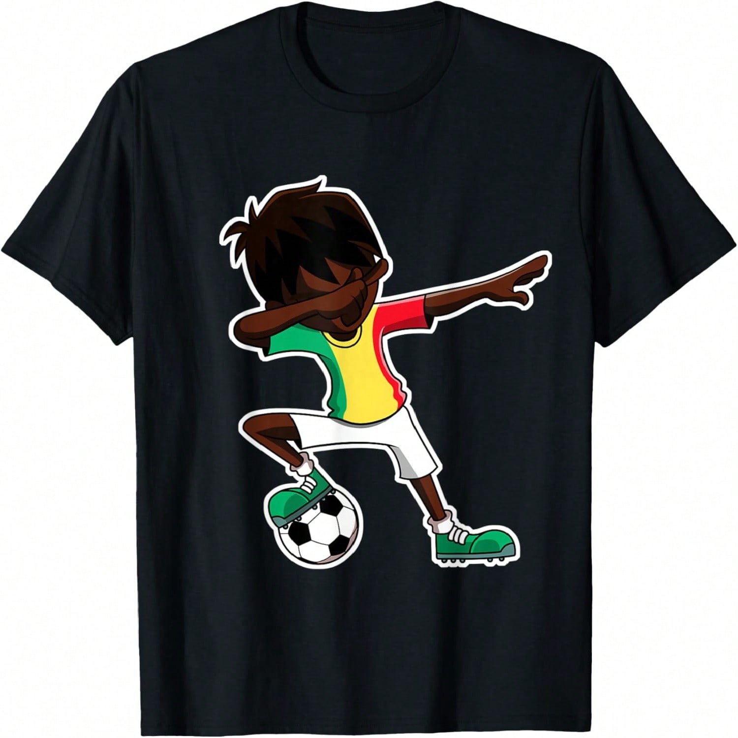 Dabbing Soccer Boy Senegal Jersey, Senegalese Kids Dab Gifts T-Shirt S