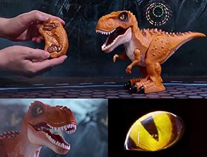 ROBOT PLAZA RC Dinosaur Toy, Roaring, Walking (Forward Only), Tyrannosaurus Rex, for Kids, Birthday Gift