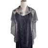 Retro Women's Lace Scarf Shawl Elegant Female Headscarf Fashion Sunscreen Shawl  for Women