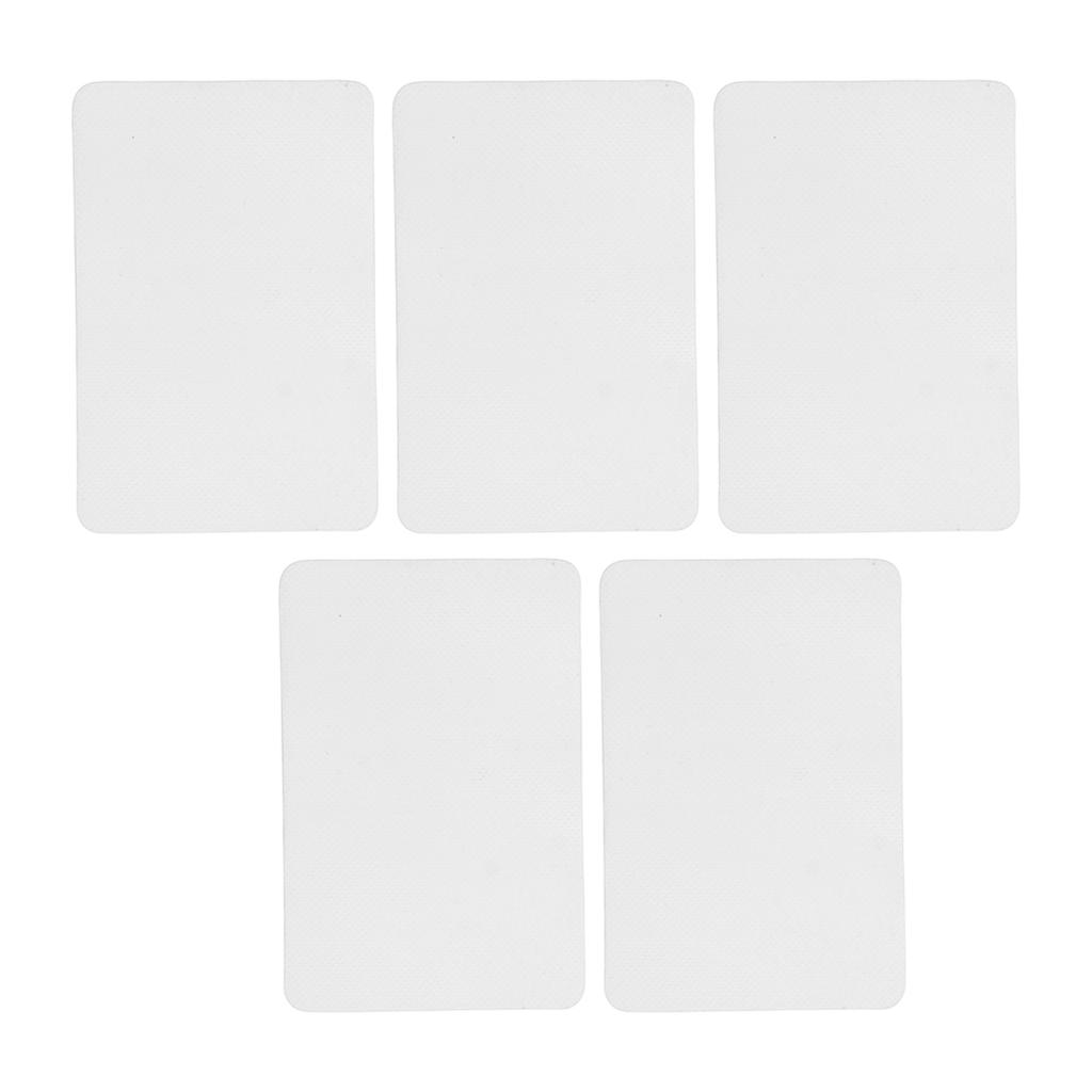 5PCS Inflatable Boat Repair Patch PVC Waterproof Air Leakage Prevention Kayak Repair Patch for Boat Repair Kit White