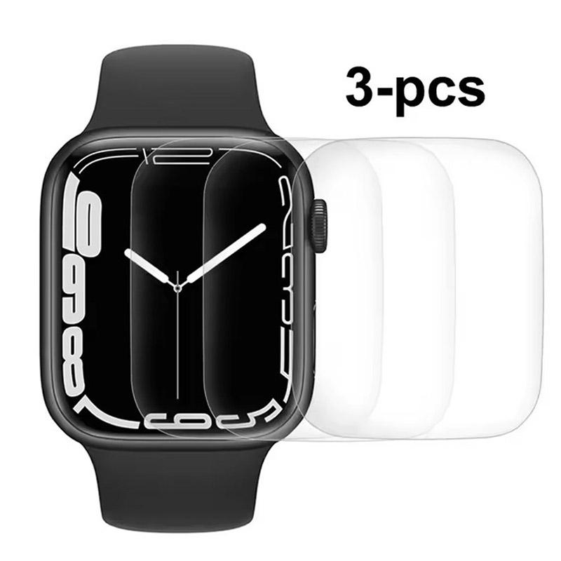 Soft Hydrogel Film For Apple Watch 9 8 7 6 5 4 SE 45mm 44mm 42mm 41mm 40mm 38mm Screen Protector Watch Series Ultra 3 2 1 49MM