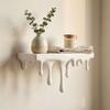 Plastic Drip Floating Shelf 3D Printed Wall-Mounted Display Stand  Home Decoration