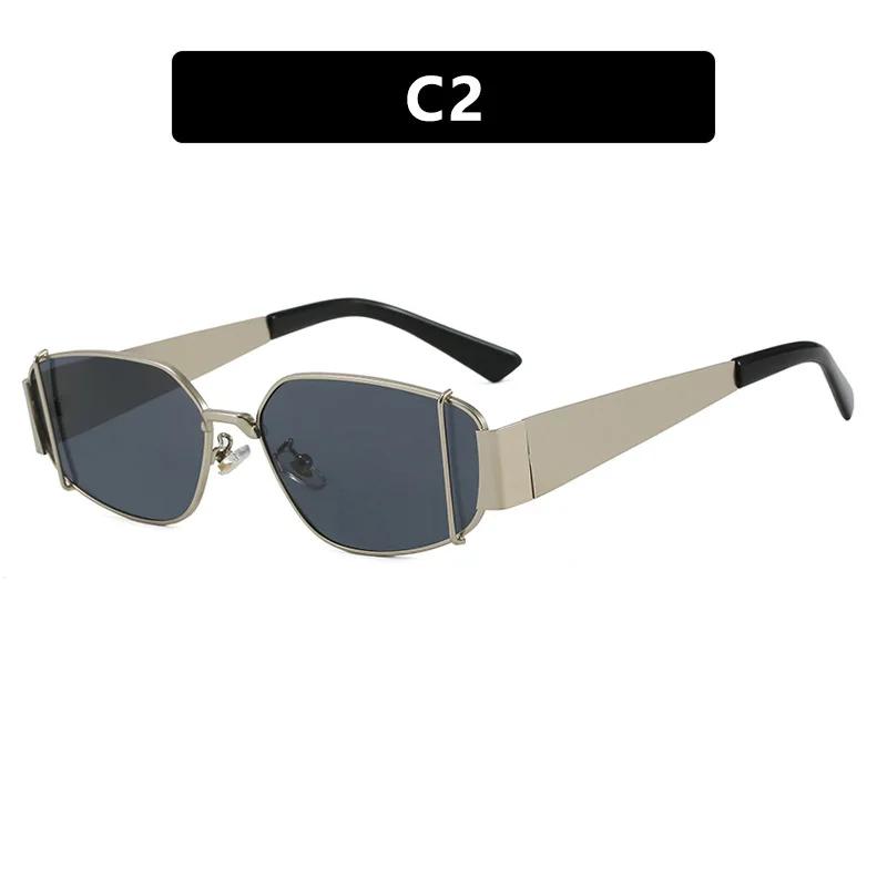 Stylish Punk Sunglasses For Men Women Unisex Vintage Metal Frame Goggles Fashion Square Uv400 Sports Sun Glasses For Ladies