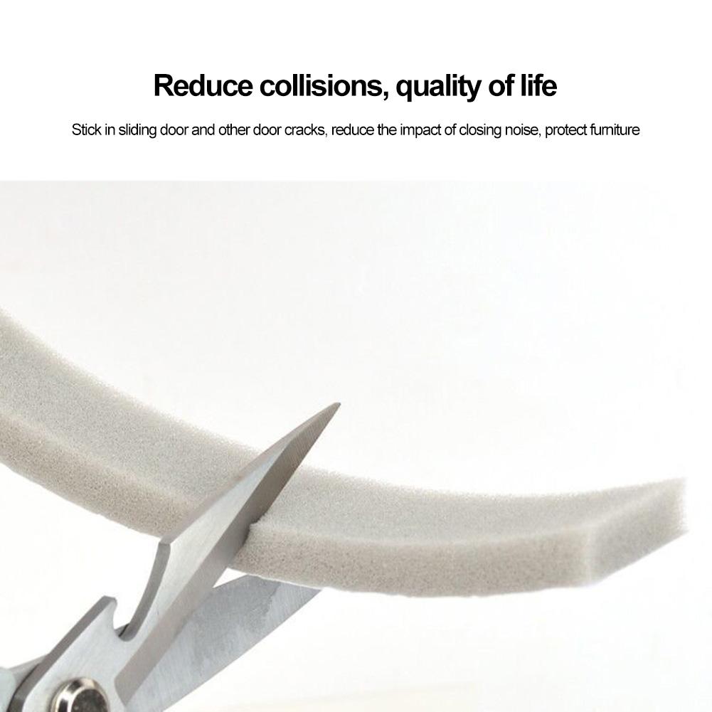 1/2pcs Self-adhesive Sponge Seal Cuttable Waterproof Soundproof Windshield Impact Seal Door Frame Cabinet Wear Protection Tool