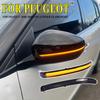 2pcs For Peugeot 3008 5008 Dynamic Turn Signal 2017- 2022 For Citroen C5 Aircross LED Side Mirror Indicator Blinker Light arrow