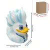 Duck Figurine Creative Ice/Fire Duck Statue Small Resin Animals Desktop Decorations For Home Office