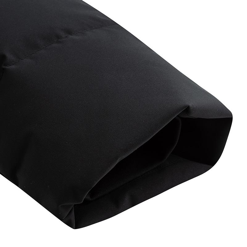 Anta Solid Color Warm Loose Fit Hooded Puffer Jacket Unisex Outerwear Black 172517901-4