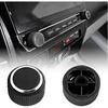 2PCS Car Radio Knobs Replacement OEM#22912547,Anti-Slip Volume Knob Compatible with Cadillac Escalade Buick Enclave Chevy GMC,Rear Audio Volume