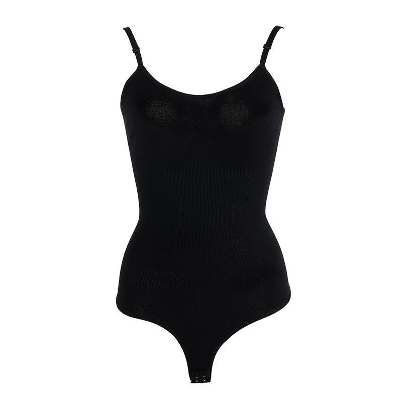 Women's Seamless Shaping Bodysuit: Open Crotch, Abdomen Control, Hip-Lifting, and Shaping Sling.