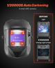 Welding Helmet Auto Darkening, 100 X 59.4 Mm True Color Welding Hood, Solar-Powered Welder Mask with 4 Arc Sensors, Wide Shade 4/5-9/9-13 for TIG MIG