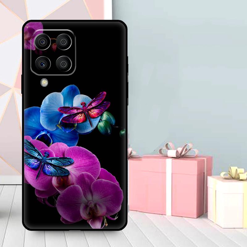 Colorful Dragonfly Case For Samsung Galaxy M16 M31 M21 M13 M33 M53 M15 M35 M55 M36 M56 M12 M32 M52 M14 M34 M54