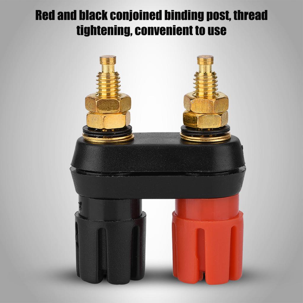 Speaker Binding Post Terminal Power Amplifier 2 Way Banana Plug Jack (4PCS)
