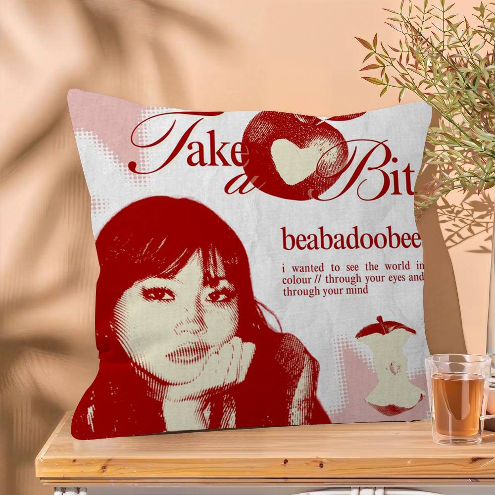 

Rock Singer pretty BBeabadoobee Personalized Pillow Dust Cover Bedroom Kids Party Decoration Pillowcase Birthday Children Gift 30x30 cm