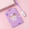 Card Pouch Convenient Cartoon Design Cute Multifunctional Bus Card Protector with Lanyard