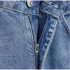 Women's Fashion Slim Fit High Waist Denim Pant Rhinestone Embellished Jeans Street Blue Wash Solid Color Casual Wide Leg Jean 2025 Spring