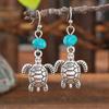 Personalized Vintage Blue Crystal Women's Earrings Generous Earrings