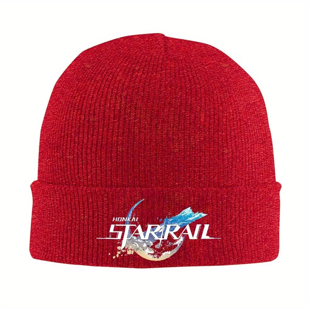 pc Honkai Star Rail Logo Game Beanie Hat For Warm Winter Skull Knitting Hat Cap