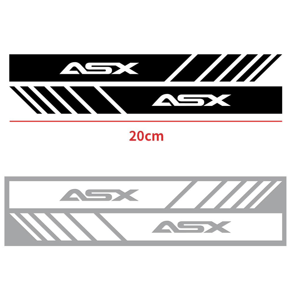 2pcs Car Rearview Mirror Stickers Side Stripe DIY Decal Car Styling For Mitsubishi Lancer X 10 Outlander 3 Pajero Asx L200