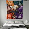 Naruto Wall Tapestry Aesthetic Wall Hanging Printed Fabric Blanket Decorative Tapestries for Bedroom Living Room Home Decor