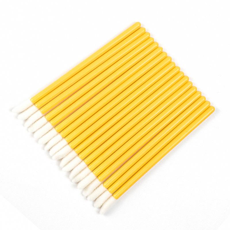 High Quality Disposable Gloss Scrub Lip Brushes Flat Brush Style Made From Durable Nylon