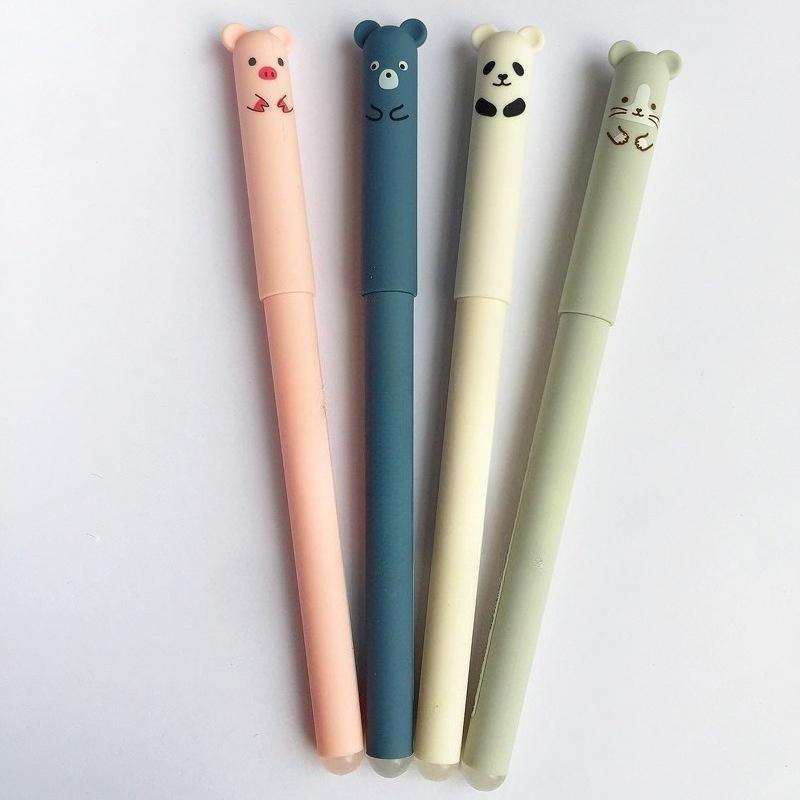 10pcs Erasable Velvet Gel Pen Rollerball School Office Supply Student Stationery Pens