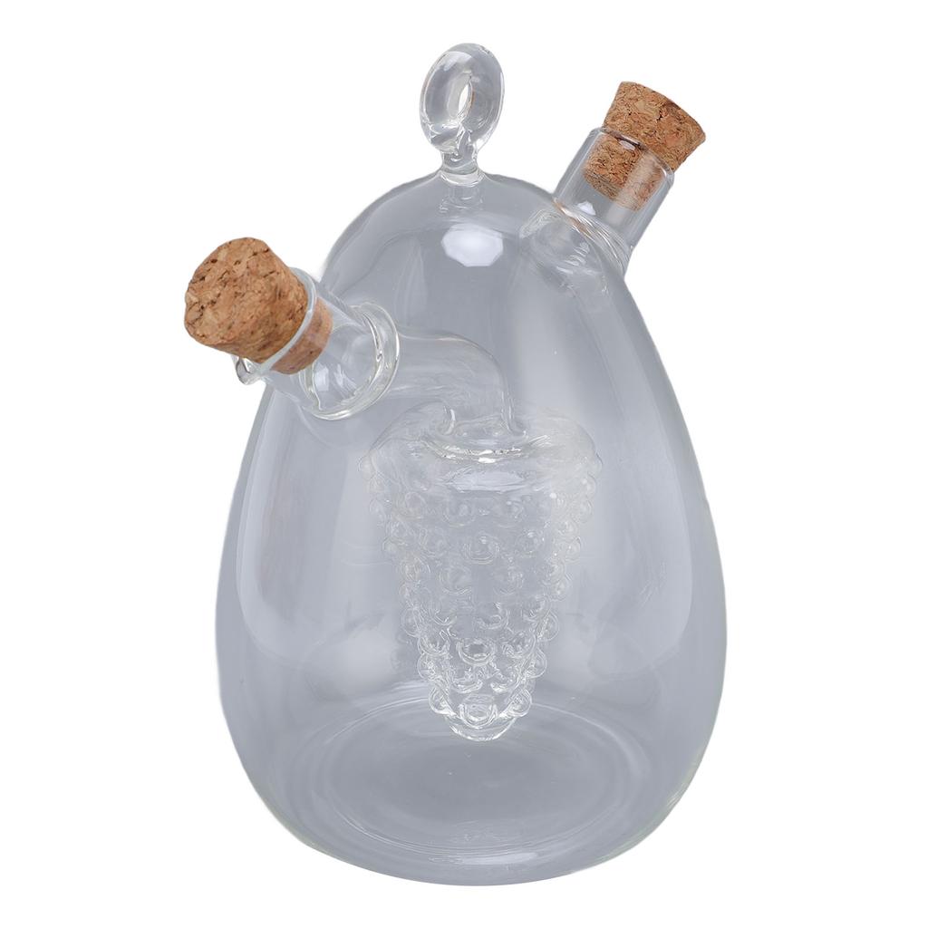 2 in 1 Öl- und Essigspender Flasche Klarglas Olivenöl Essigspender Essigflasche für