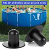4pcs Blue Or Black Plastic Swimming Pool Wall Plugs Swimming Pool Drain Plug Pump Strainer Hole Plug Water Stopper
