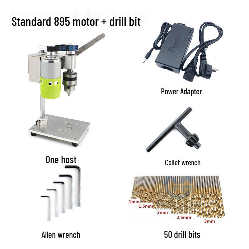 Compact Precision Desktop Drill Press for DIY and Watch Repair, Variable Speed Electric Benchtop Tool
