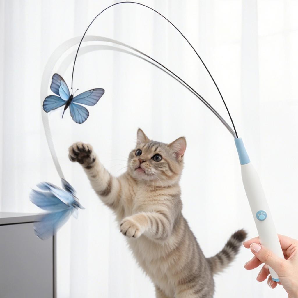 Two In One Electric Automatic Cats Toy Stick Cats Toy
