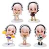 10CM Anime Figure Super Sonico Working Swimsuit Suit Chassis Q Version Model Dolls Gift Collect Boxed Ornament Toys Hobbies