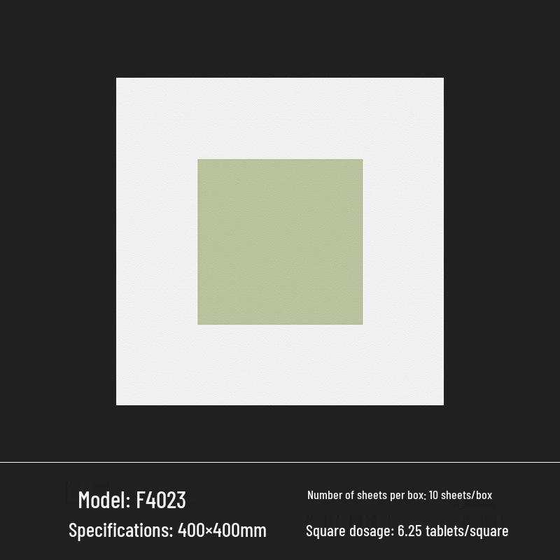 400x400 Zelená francouzská retro dlaždice s malým květinovým vzorem pro kuchyň, koupelnu, balkon a podlahu