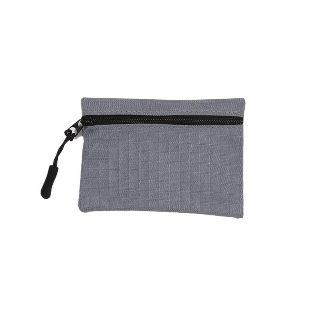 Credit Card Holder Kids Mini Cute Purse Oxford Cloth Coin Purse Women Zipper Coin Pouch Key Earphone Data Cable Card Bag