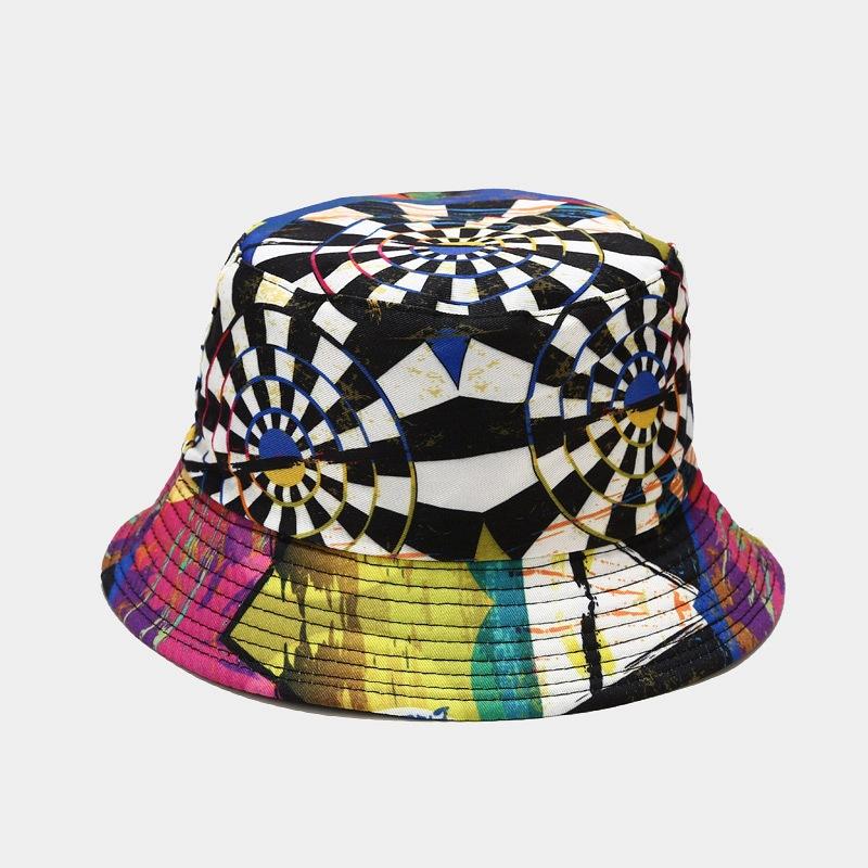 fashion plant printing pattern fisherman hat spring and summer outdoor sun protection fisherman cap unises fishing caps