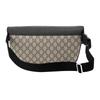 Gucci GG Supreme Adjustable Shoulder Strap Zipper Closure Canvas Canvas Bag Waist Bag Men's Light Brown