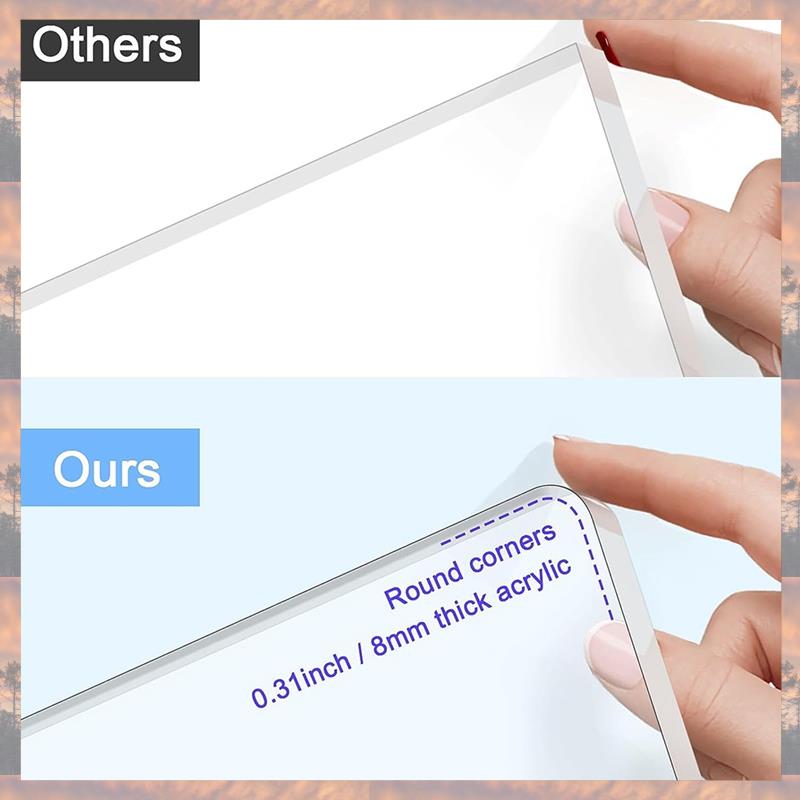 Trend 2025 Transparenter Acryl-Buchhalter Leseständer für Lehrbücher, Lehrbücher, Zeitschriften und offene Bücher