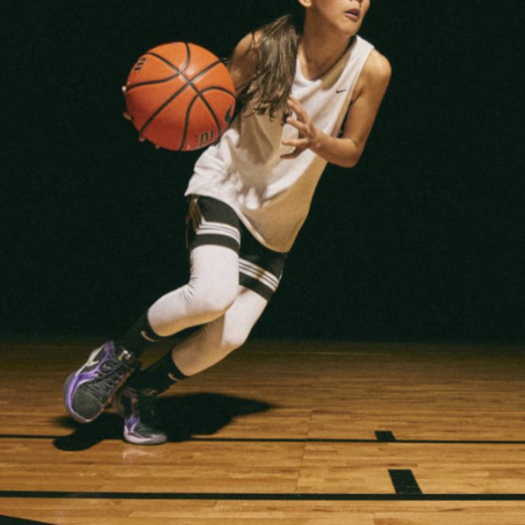 New Nike Sabrina 2 Slip Resistant Abrasion Resistant Low top Children's Basketball Shoes Purple FQ7376-500