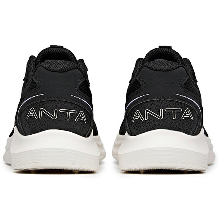Anta Running Collection Breathable Low Top Running Shoes Women's Black White 122135571-1