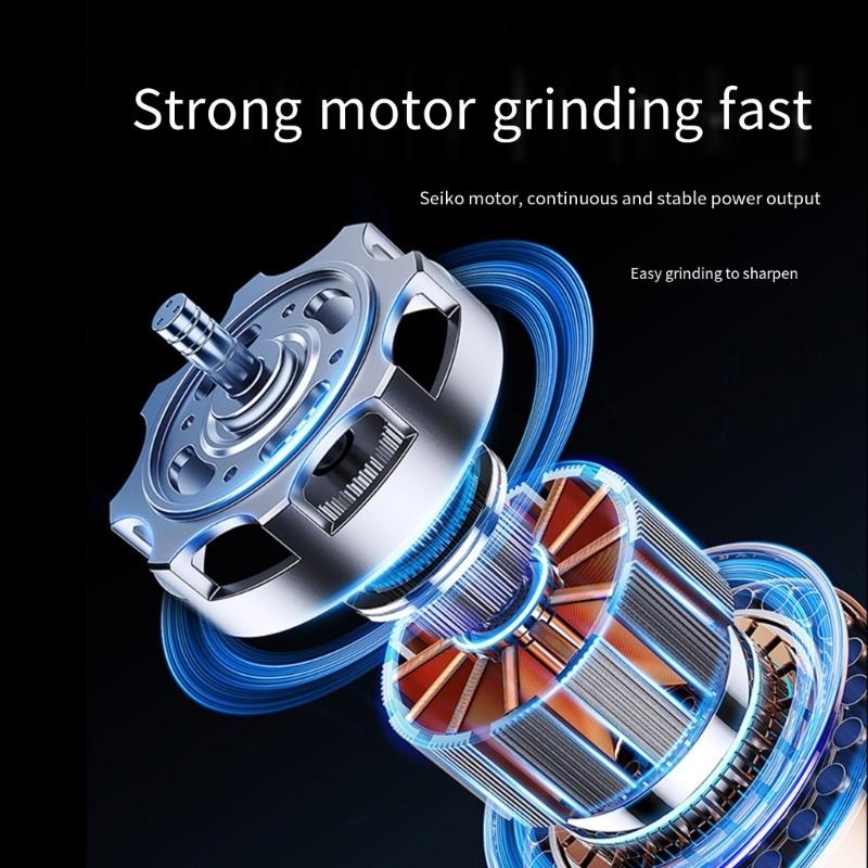 Portable Electric Drill Bit Sharpener Grinder Machine for Home Use Supports Twist Drill Bits Sized 1/8'' To 15/32''