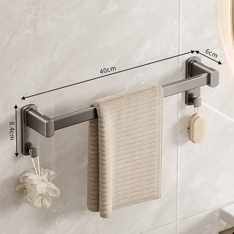 Stanzfreier Aluminium Doppelhandtuchhalter - Wandmontierte Badstange