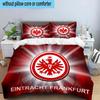 Flaming Heart Frankfurt Emblem 3PCS Bedding set,Ideal for1pc Duvet Cover And 2pcs Pillowcases Perfect for Christmas gift,Ideal for Bedroom, Dormitory
