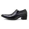 Trend New Pointed Toe Glossy Patent Leather Shoes For Men's Casual Business Formal Slip On Loafers Wedding Dress Prom Footwear