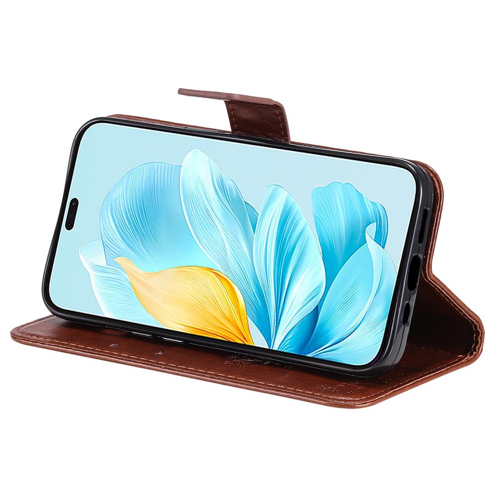 For Honor 200 Lite Phone Case with Stand Cat Tree Pattern Leather Wallet Mobile Cover