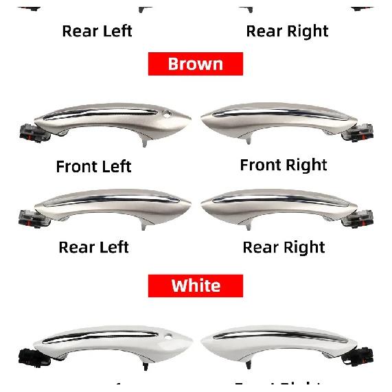 For BMW 5 6 7 Series F10 F07 F02 525 528 530 535 730 Black Brown White Exterior Door Handle Outside Door Handle 51217231931