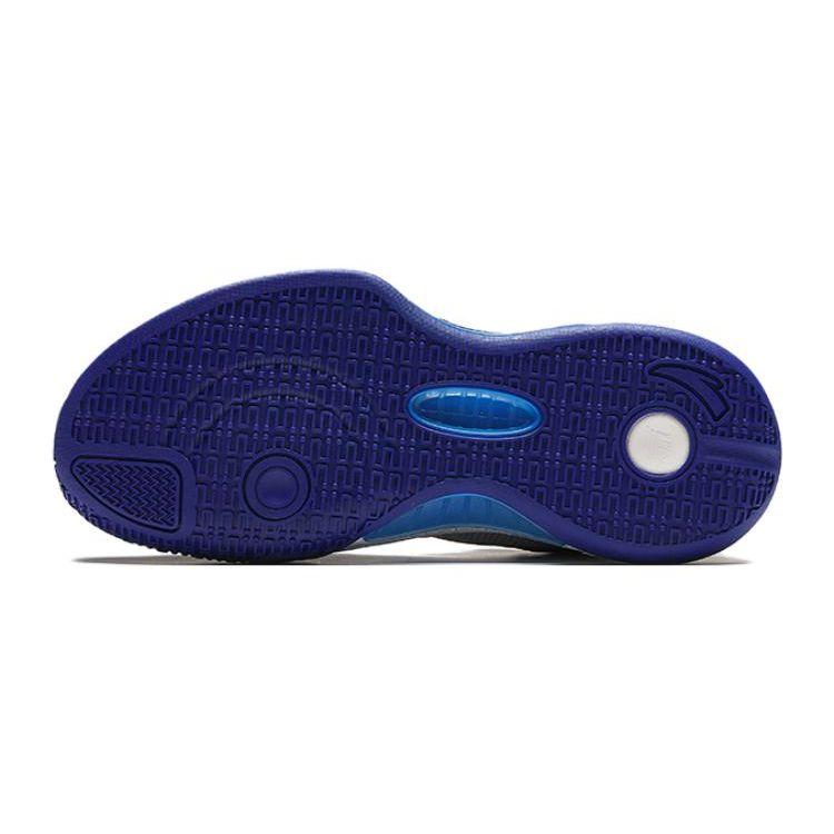 Anta Kids Comfortable Shock Absorbing Durable Mid-Top Basketball Shoes Kids Basketball Shoes Black Blue 312411109-10